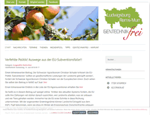 Tablet Screenshot of gentechnikfrei21.de